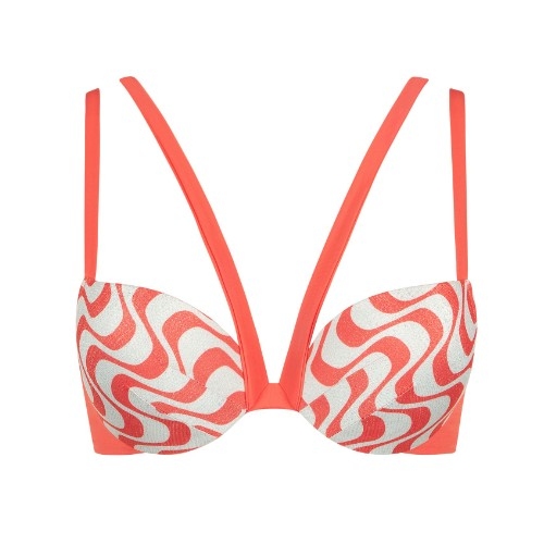 Maillots de bain Lisca Iceland corail bikinitop push up