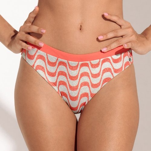 Maillots de bain Lisca Iceland corail slip de bikini