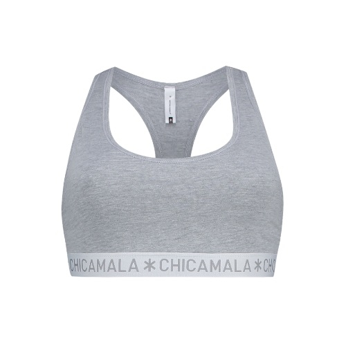 Chicamala Basic gris soutien-gorge sans forme