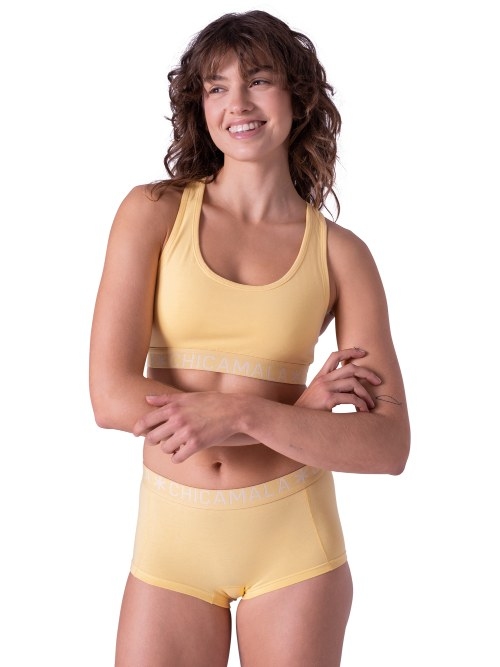 Chicamala Solid jaune/rose shortie