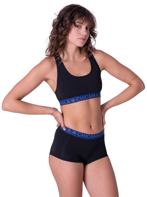 Chicamala Solid noir shortie