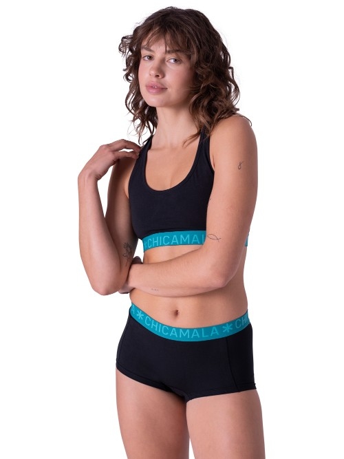 Chicamala Solid noir shortie