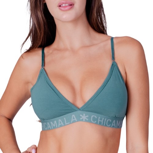 Chicamala Solid vert soutien-gorge sans forme