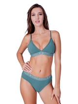 Chicamala Solid vert soutien-gorge sans forme