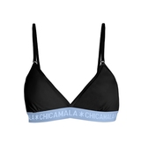 Chicamala Solid noir/bleu soutien-gorge sans forme