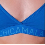 Chicamala Solid bleu soutien-gorge sans forme
