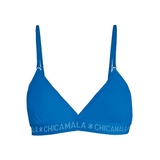 Chicamala Solid bleu soutien-gorge sans forme