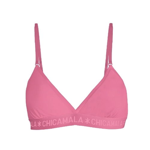 Chicamala Solid rose soutien-gorge sans forme