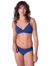 Chicamala Solid bleu marine soutien-gorge sans forme