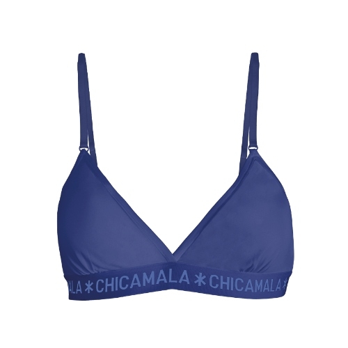 Chicamala Solid bleu marine soutien-gorge sans forme