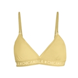 Chicamala Solid jaune soutien-gorge sans forme