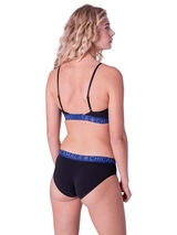 Chicamala Solid noir/vert soutien-gorge sans forme