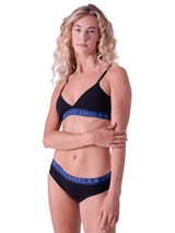 Chicamala Solid noir/vert soutien-gorge sans forme