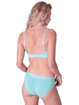 Chicamala Solid noir/vert soutien-gorge sans forme