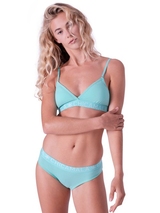 Chicamala Solid noir/vert soutien-gorge sans forme