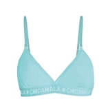 Chicamala Solid noir/vert soutien-gorge sans forme