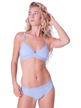 Chicamala Solid baby bleu soutien-gorge sans forme