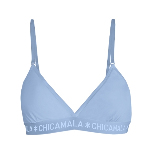 Chicamala Solid baby bleu soutien-gorge sans forme