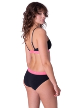 Chicamala Solid noir/rose soutien-gorge sans forme