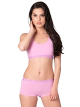 Chicamala Solid rose soutien-gorge sans forme