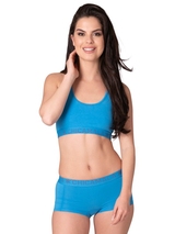 Chicamala Solid bleu soutien-gorge sans forme