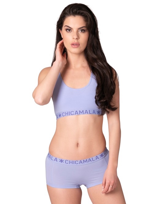 Chicamala Solid violet soutien-gorge sans forme