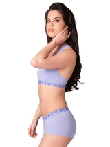 Chicamala Solid violet soutien-gorge sans forme