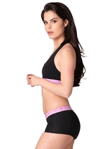 Chicamala Solid noir/rose soutien-gorge sans forme