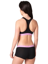 Chicamala Solid noir/rose soutien-gorge sans forme