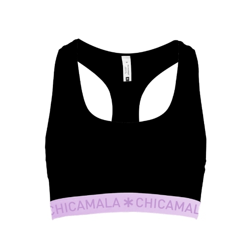 Chicamala Solid noir/rose soutien-gorge sans forme