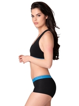Chicamala Solid noir/bleu soutien-gorge sans forme