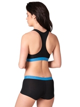 Chicamala Solid noir/bleu soutien-gorge sans forme