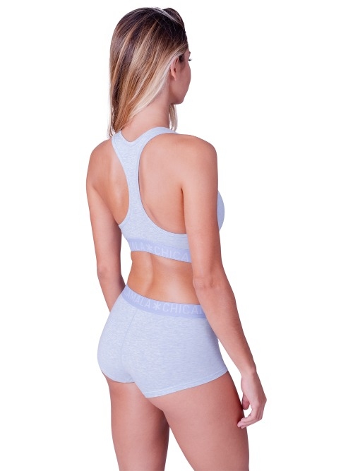 Chicamala Solid bleu soutien-gorge sans forme