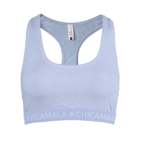 Chicamala Solid bleu soutien-gorge sans forme