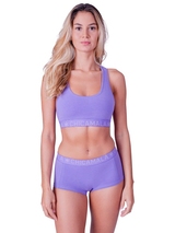 Chicamala Solid violet soutien-gorge sans forme