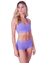 Chicamala Solid violet soutien-gorge sans forme