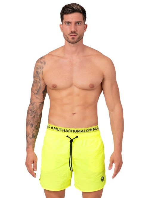Muchachomalo Solid  jaune fluo maillot de bain pour homme