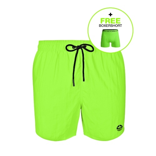 Muchachomalo Solid  vert fluo maillot de bain pour homme