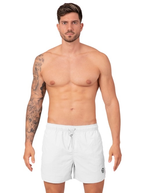 Muchachomalo Solid  blanc maillot de bain pour homme