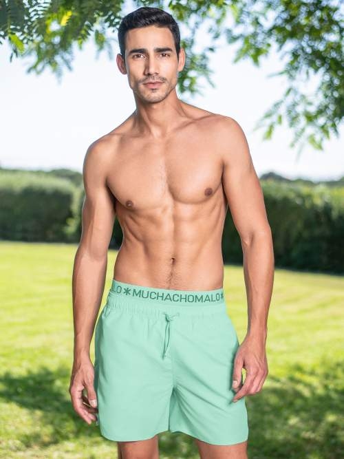 Muchachomalo Réaction de l'eau vert maillot de bain pour homme