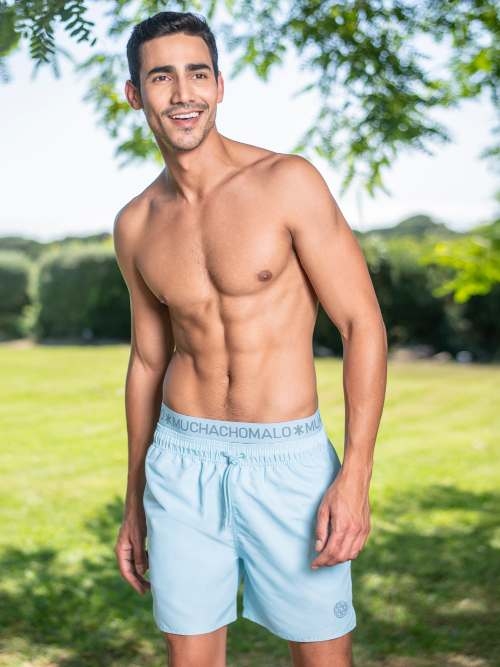 Muchachomalo Réaction de l'eau bleu maillot de bain pour homme