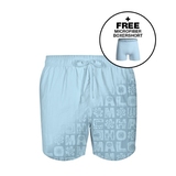 Muchachomalo Réaction de l'eau bleu maillot de bain pour homme