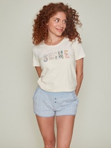 Charlie Choe Fresh Summer Nights blanc cassé chemise de nuit
