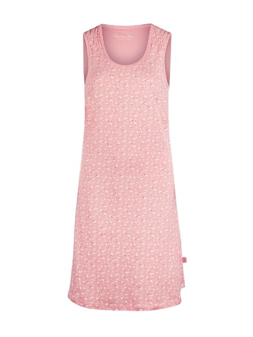 Charlie Choe Fresh Summer Nights rose chemise de nuit