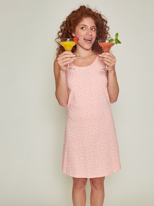 Charlie Choe Fresh Summer Nights rose chemise de nuit