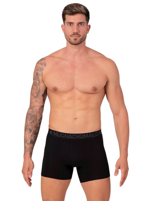 Muchachomalo Bamboo noir/bleu boxer en bambou