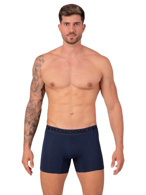 Muchachomalo Bamboo noir/bleu boxer en bambou