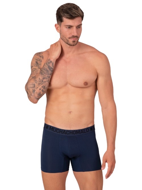 Muchachomalo Bamboo bleu marine boxer en bambou