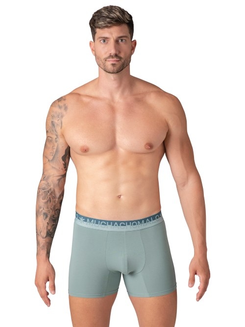 Muchachomalo Solid  bleu boxer en coton