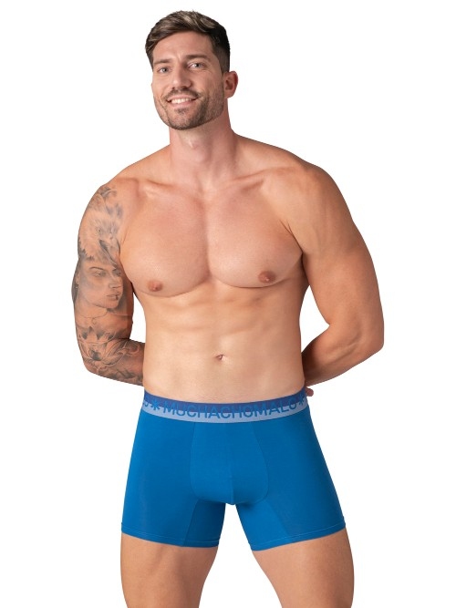 Muchachomalo Solid  bleu boxer en coton